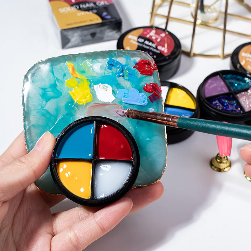 Free Sample 4 in 1 New Solid Pudding Cream Gel Polish Factory Price