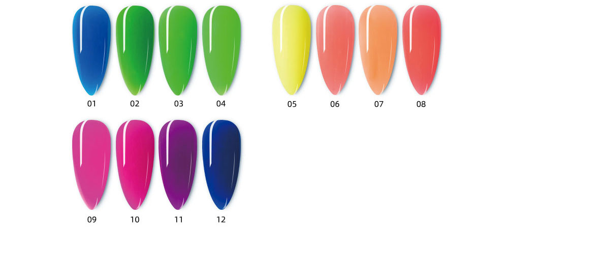 UV Builder Gel Color Chart Mobray Gel