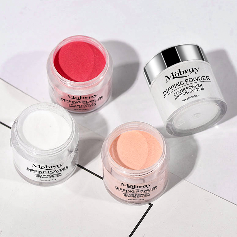 Mobray non toxic nail art dipping diamond powder 36 colors bulk nail