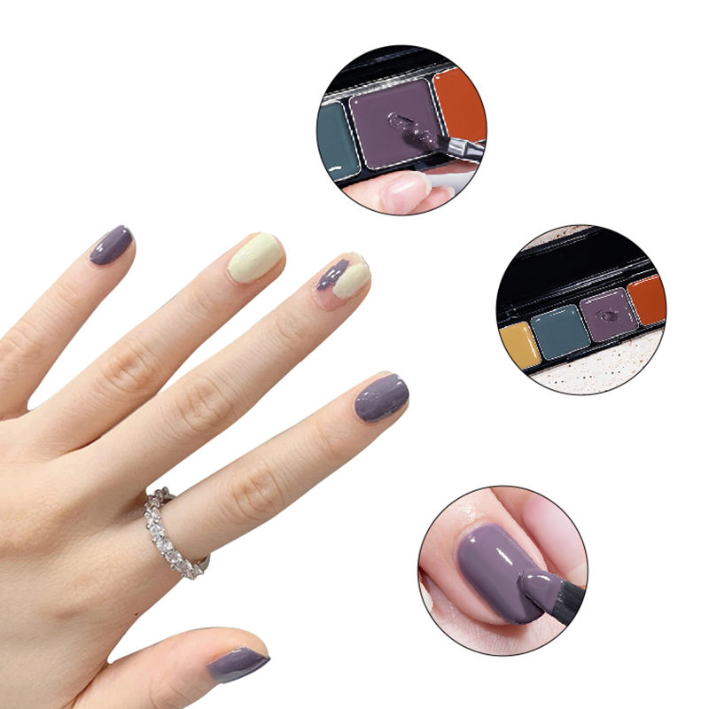 Free Sample 4 in 1 Colors Solid Pudding Nail Gel Polish OEM ODM Wholesale Supply