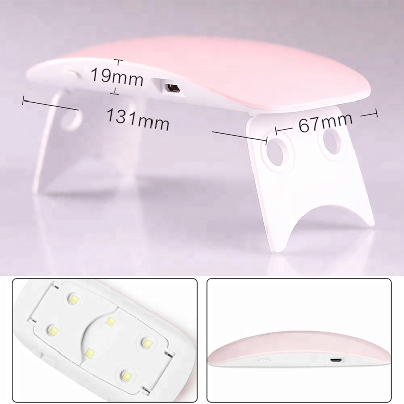 Energy-Saving Portable Sun Light Mini 6W UV Led Nail Lamp