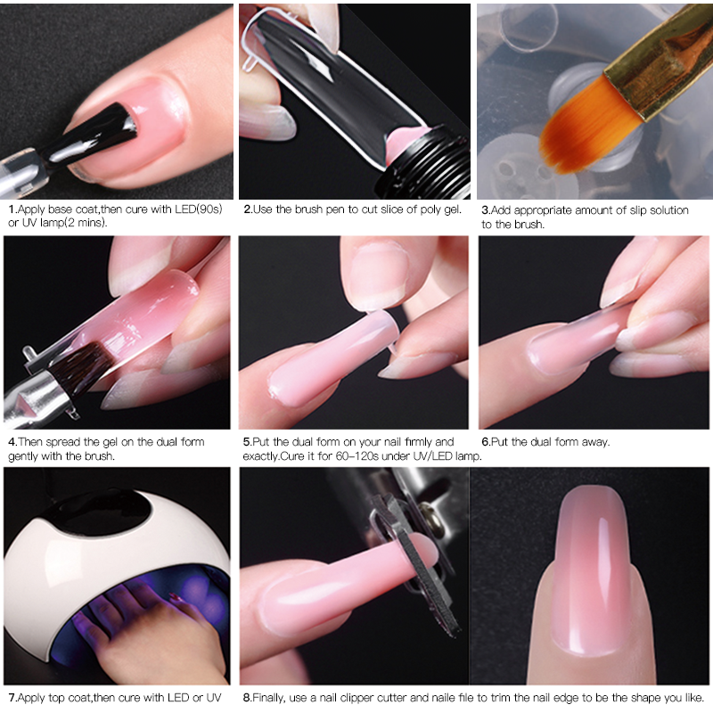 Hot Sale Acrylic UV Gel Polish Extension Nails 100 Colors