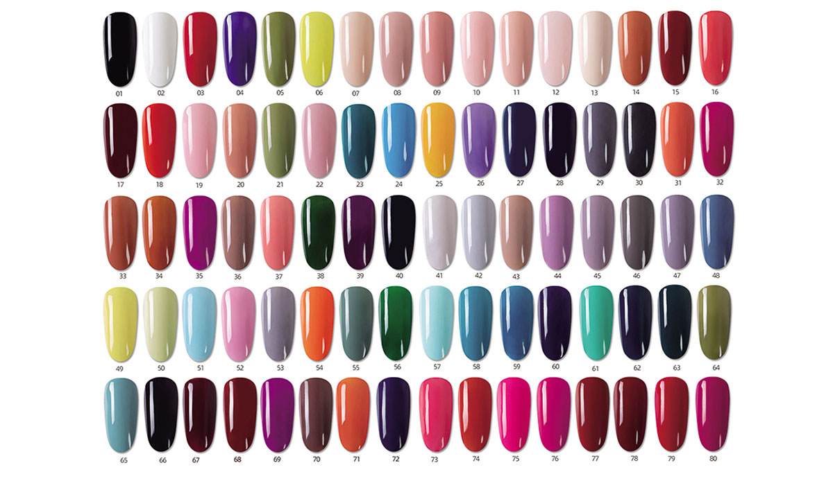 Nail Art Gel Color Chart Mobray Gel
