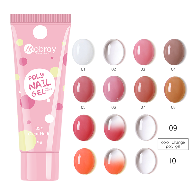 New Design Mobray Hot Sale 4 Different Colors Poly Gel Kit Private Logo